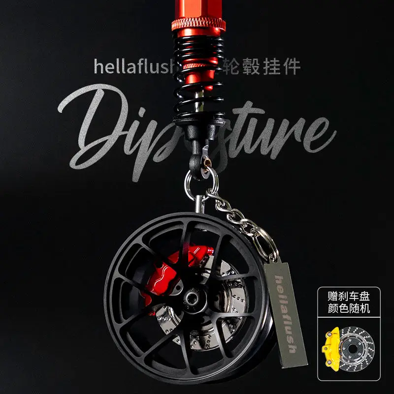 Hub car accessories, interior vehicle hanging pendants, high-end men's car hangers, rearview mirror decorations, tire ornaments