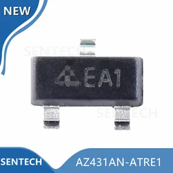 Chip de Transistor de diodo regulador de derivación de precisión ajustable, pantalla de seda de AZ431AN-ATRE1, SMD Triode SOT23 AZ431, EA1, nuevo, 10 unidades por lote