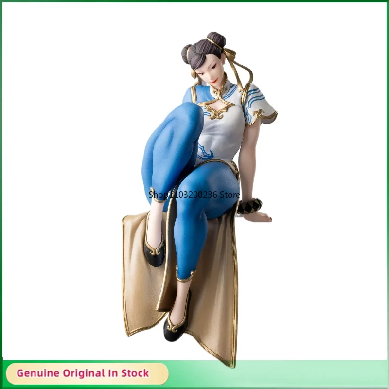 

Original Street Fighter 6 Chun-Li Ryu Sitting Posture Noodle Stopper Action Figure Model Hobbies Collectible Desktop Ornaments