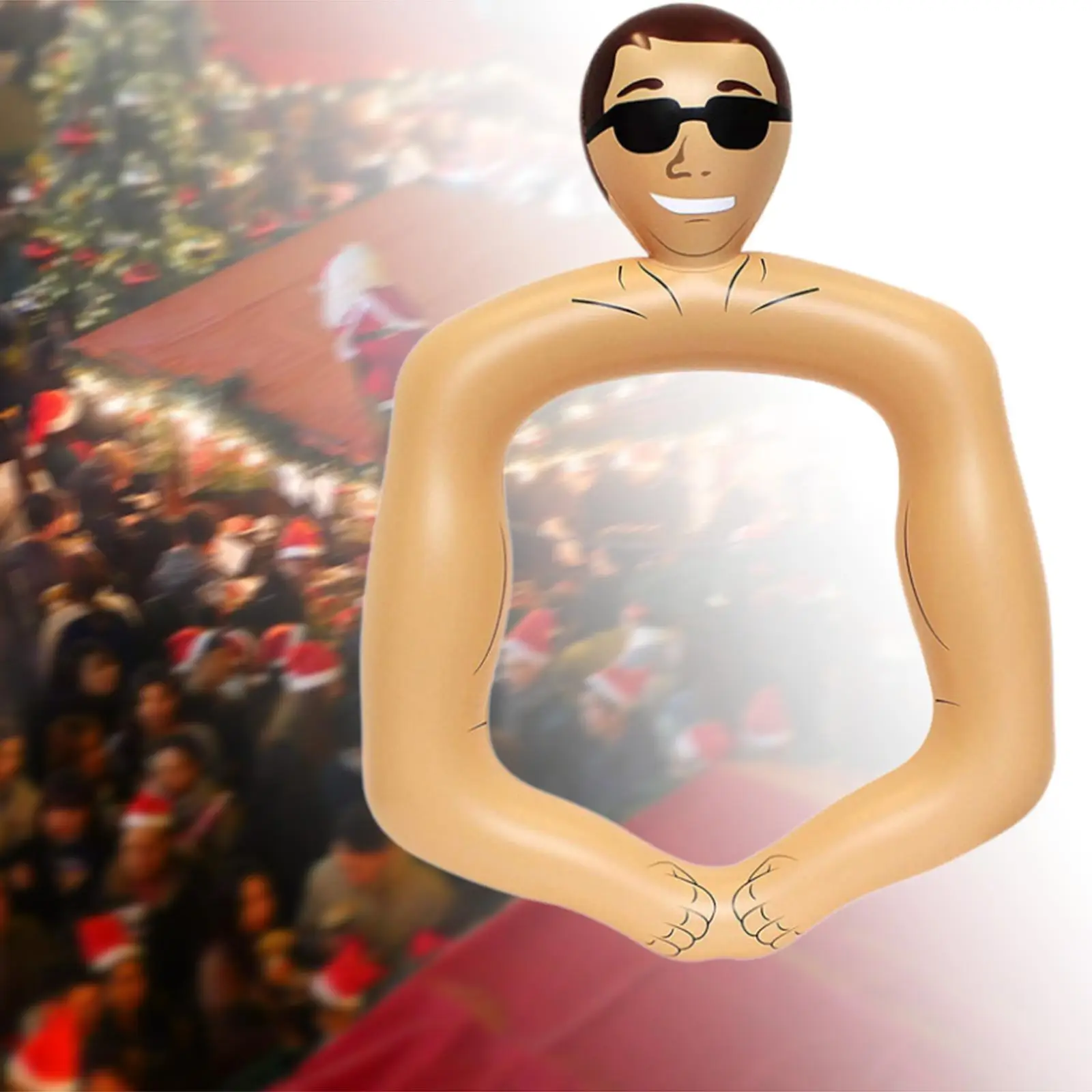 

Мускулистый человек для дня рождения в бассейне, игрушка для одной вечеринки, украшение из ПВХ, надувная фоторамка для дня рождения,