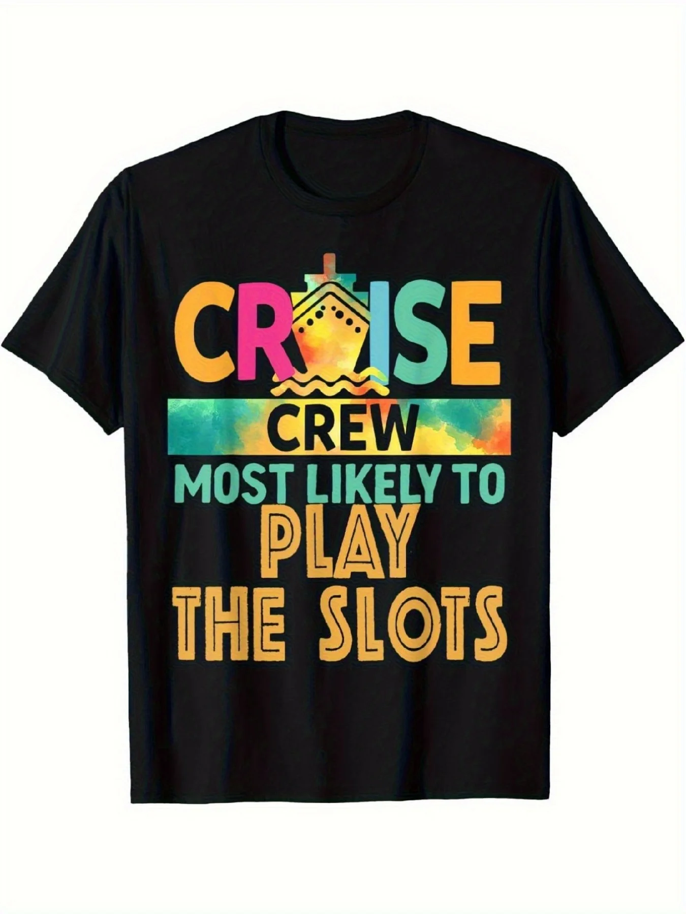 Men'S T-Shirt Featuring Graphic Design For Slot Enthusiasts  Regular Fit, Round Neck, Durable And Breathable, Slightly Elastic, Moisture-Wicking, Comfortable For Casual Outings