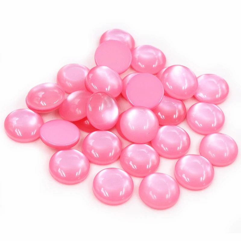 New Fashion Hot Sale 40pcs 8 10 12mm Mix Colors Flat back Resin Cabochons Cameo