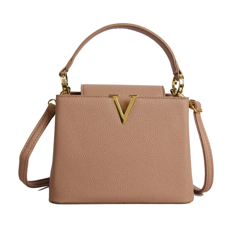 حقيبة كتف نسائية عصرية لعام 2025 S/S، حقيبة يد محمولة متعددة الاتجاهات من الجلد الطبيعي، محفظة كلاسيكية أنيقة ذات سعة كبيرة #4