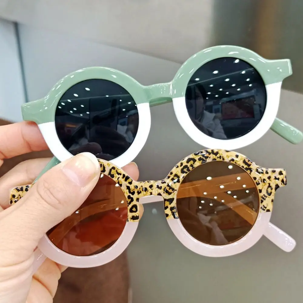 Korean Edition Children's Sunglasses Personalized 6 Colors Girls' Round Frame Sunglasses Outdoor Baby Sunscreen Sunglasses