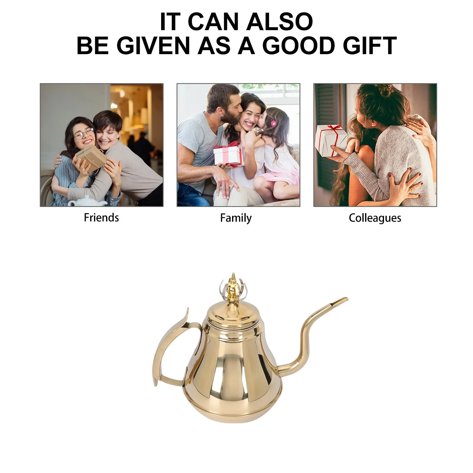 

Fine Spout Teapot Stainless Steel Long Spout Coffee Kettle For Home Office Cafe Brewing Water Heating Kettle