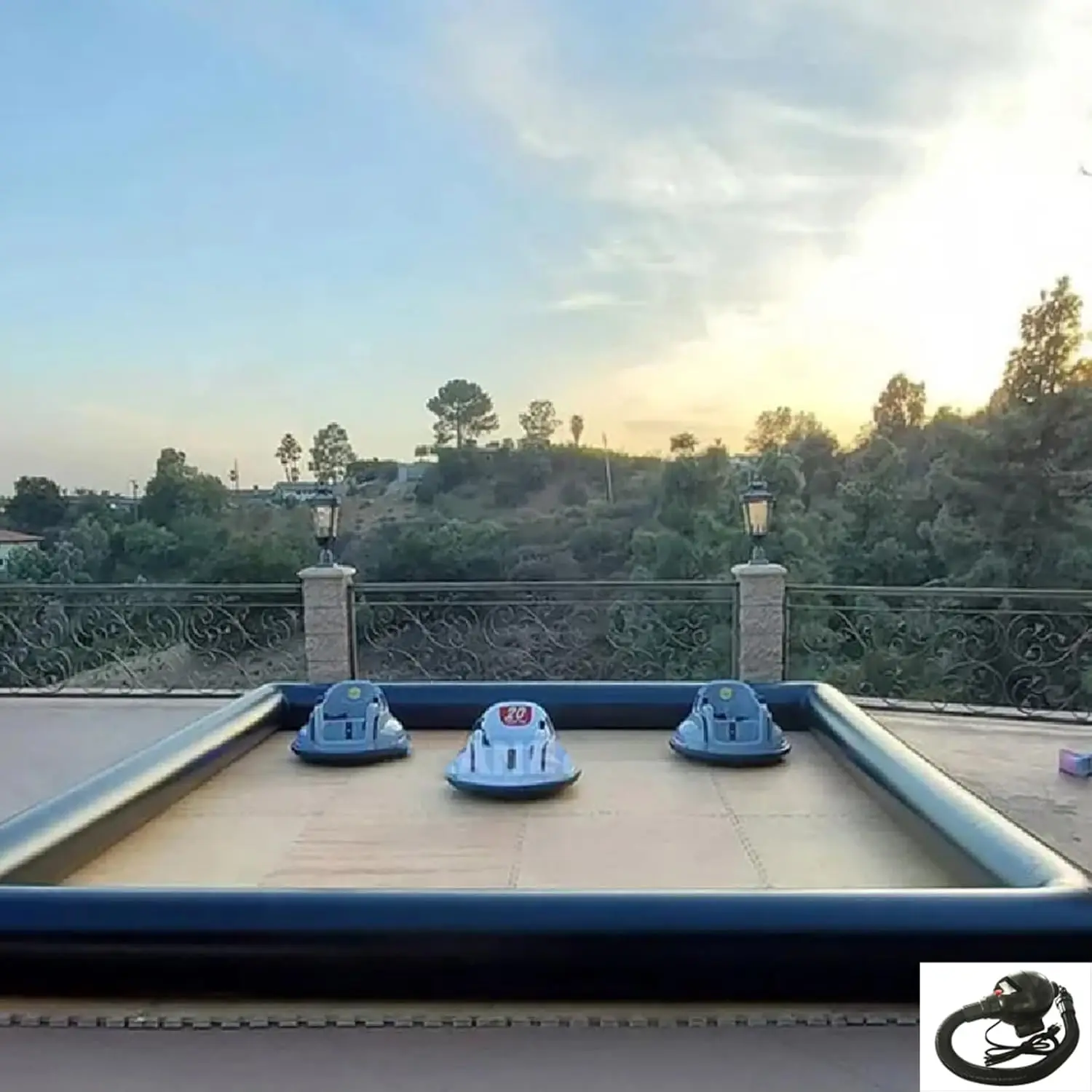 

Inflatable Bumper car Racing Track Suitable for Children to Play with, Tube Only, Bottom not Included