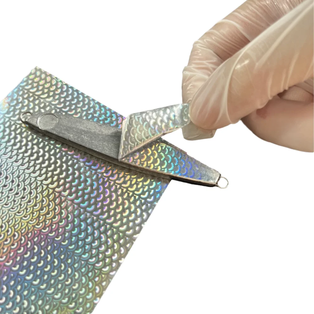 

120M Length 10CM Width Foil Sticker Hologram Holographic Film Self-adhesive Stickers for Hard Plastic Lead Fishing Lures Baits