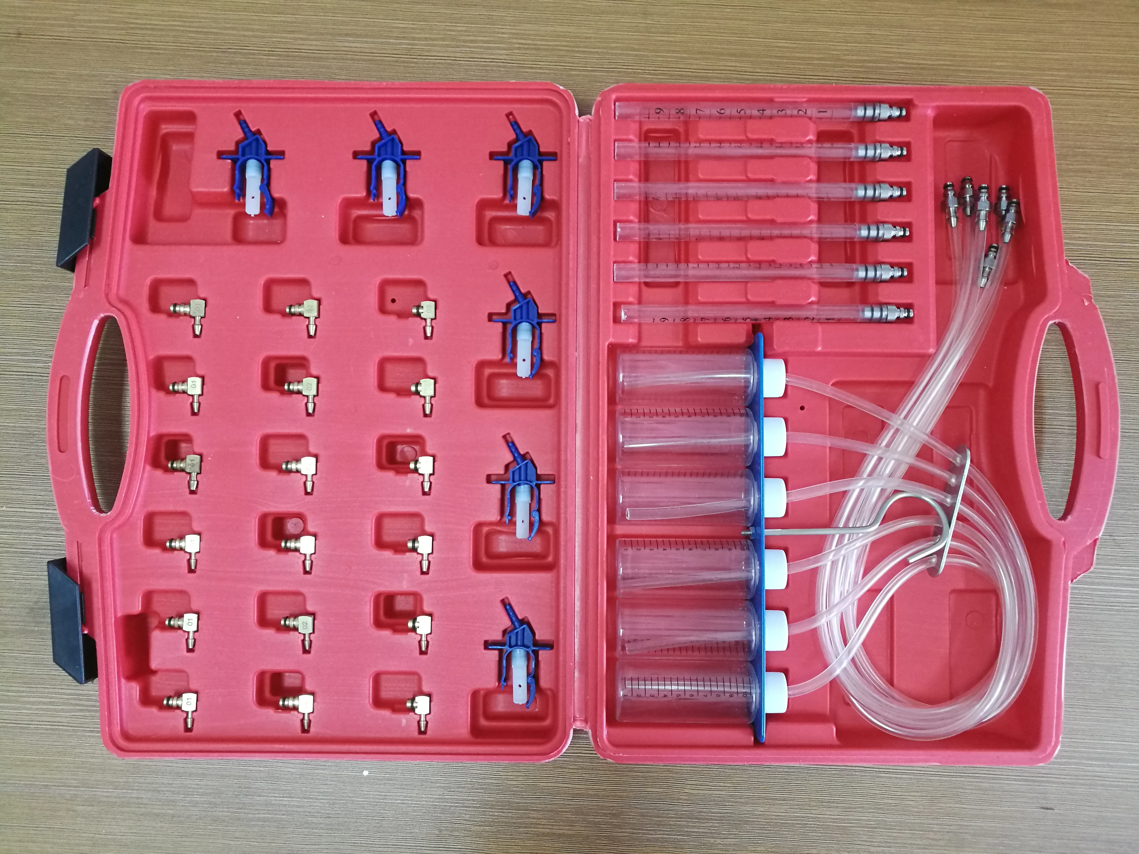 

G6-46 HHD-A Diesel Diagnostic Injector 24pcs Common Rail Diesel Engines Flow Meter Adaptor Set