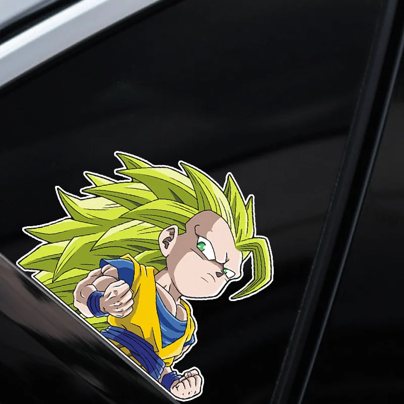 Dragon Ball Super/GT/Z Stickers Vegeta Car  Creative Anime Motorcycle Stickers Black Goku Creative Body Scratch Stickers