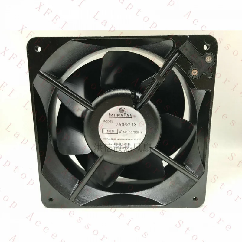D  1pcs FOR IKURA 7506G1X 100V 16055 160MM Full Metal Iron Leaf Cooling Fan
