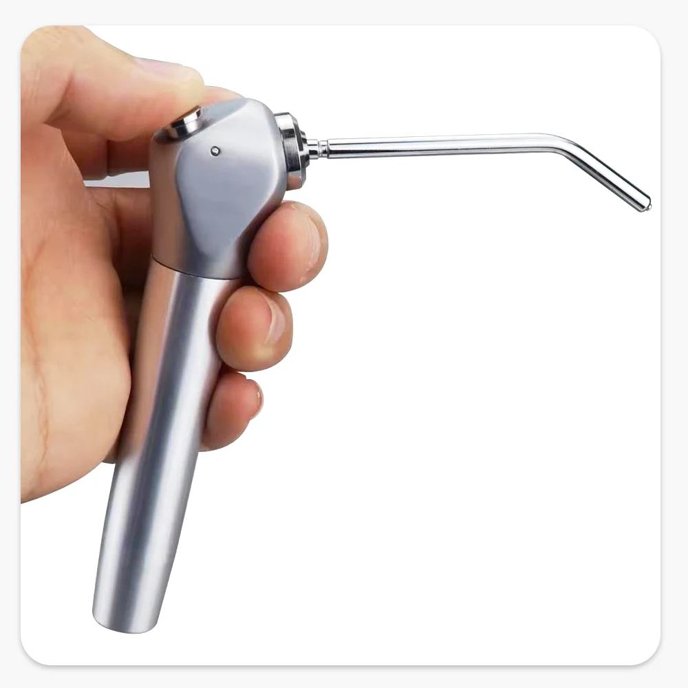 ELIJAH-seringa de Triple vía con pulverizador de aire y agua Dental, pieza de mano y boquillas, tubos de puntas, jeringa Triple de aire, equipo de limpieza Dental