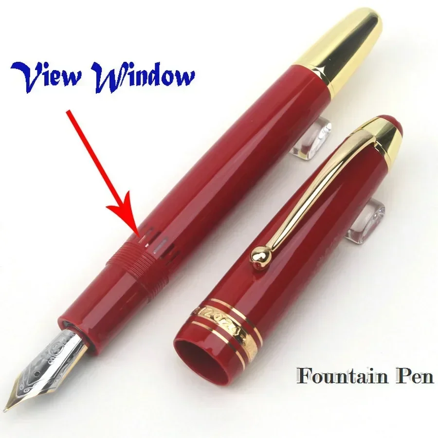 مجموعة خاصة كلاسيكية عالية الجودة MB الأصل المكبس ملء قلم حبر أخضر أسود أحمر أزرق الراتنج مكتب الكتابة 1924/2025