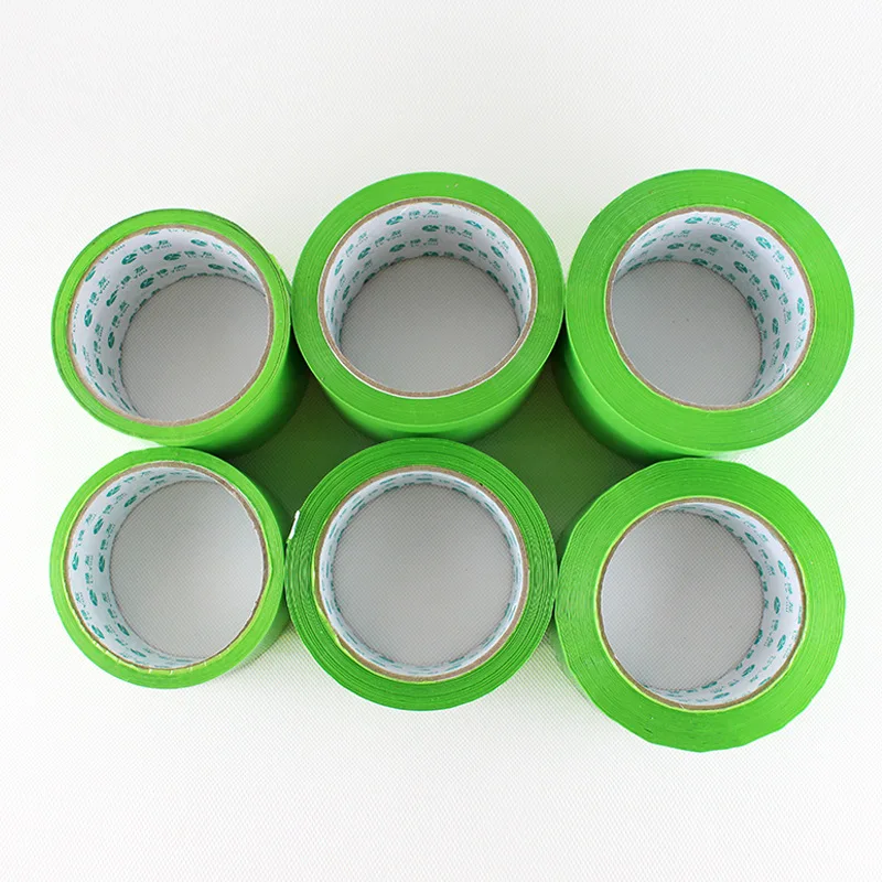 Solid Color Transparent Green Adhesive Tape Mounting Packing Fashion Tape High Viscosity Sealing Positioning Colorful Carton Tap