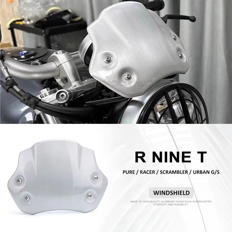 

Motorbike Front Windshield Windscreen Windproof Air Wind Screen Deflector For BMW R9T RNINET RnineT Scrambler Racer Pure Urban