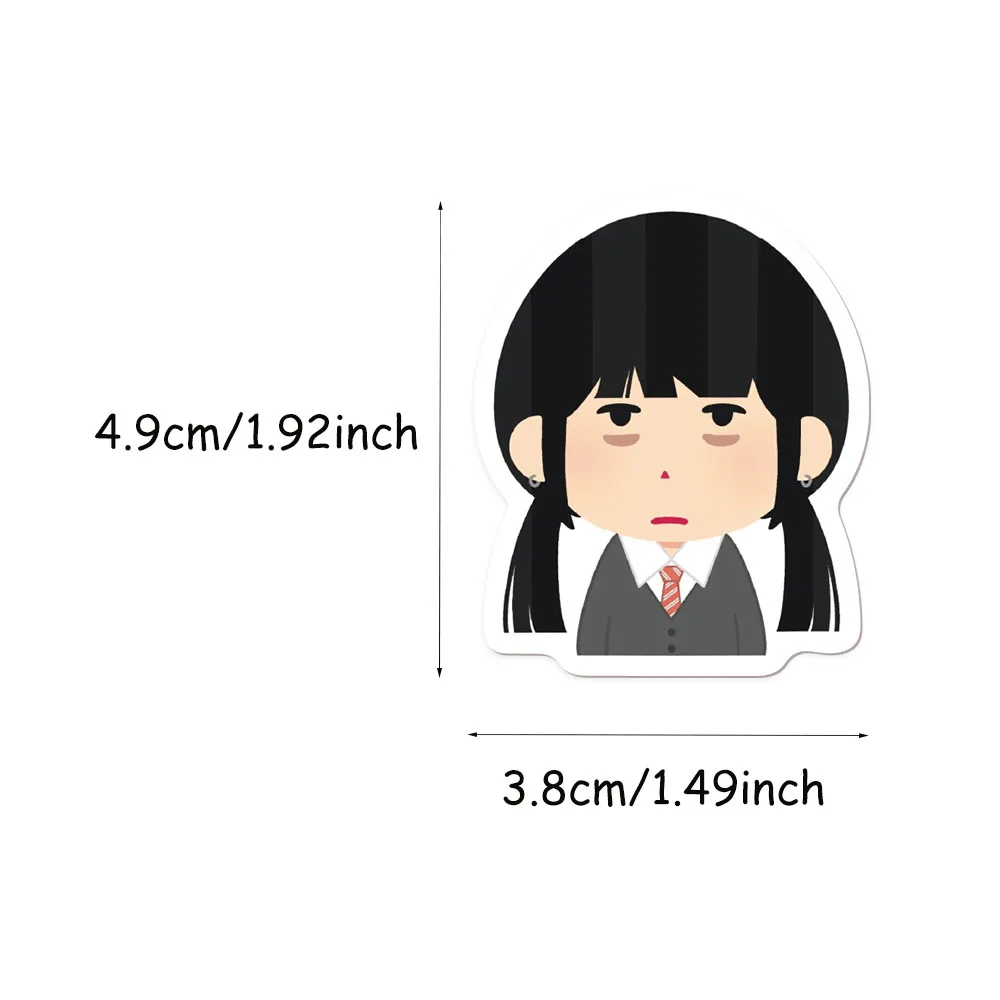 64PCS Anime Japanese Character Scrapbook Graffiti Notebook DIY Luggage Skateboard Cartoon Graffiti Exquisite Stickers