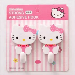 Hello Kitty Cartoon Sticky Hook Cute Student Dormitory Nail Free Strong Sticky Hook Household Clothes Hook Cute Towel Hook