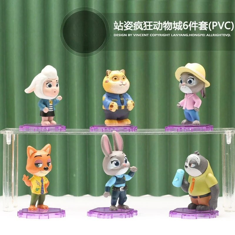 *-* Zootopia 2 Caja ciega de juguete Judy y Nick Figura de pie Regalo coleccionable para fanáticos Juguete Figura de anime Regalo