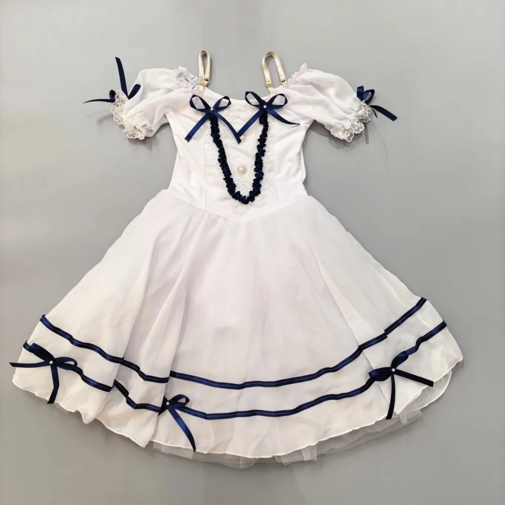 Adults Women Romantic Long Ballet Dress Girls Ballerina Party Dance Dresses Performance Costume