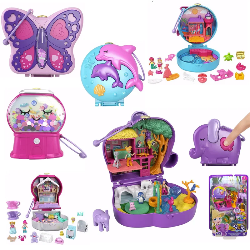 

New Surprise Doll Polly Pocket Compact Playset Series Surprise Set Holiday Gift for Girls