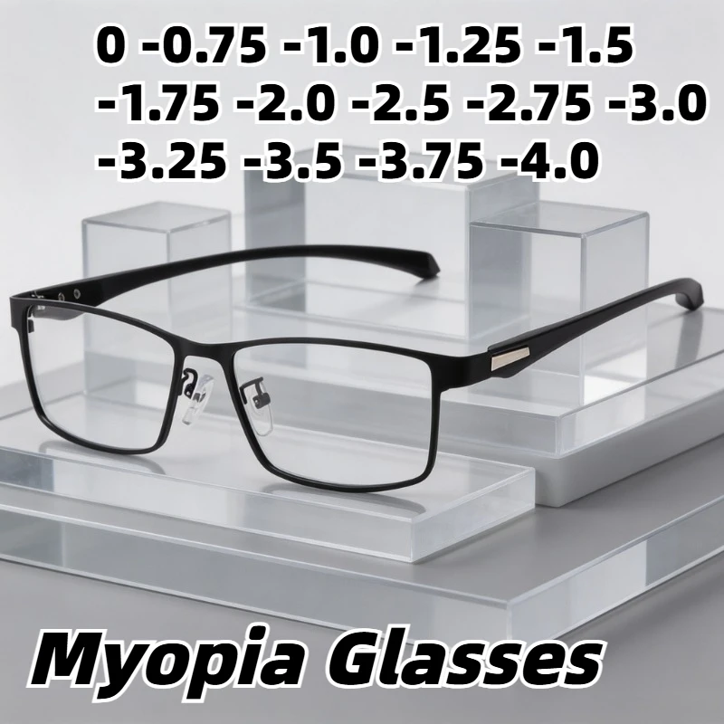New New Classic Anti-Blue Light Myopia Glasses Unisex Ultra-Lightweight Square-Frame Eyewear Minus Diopter Eyeglasses 0 To -4.0 - Aliexpress Deal