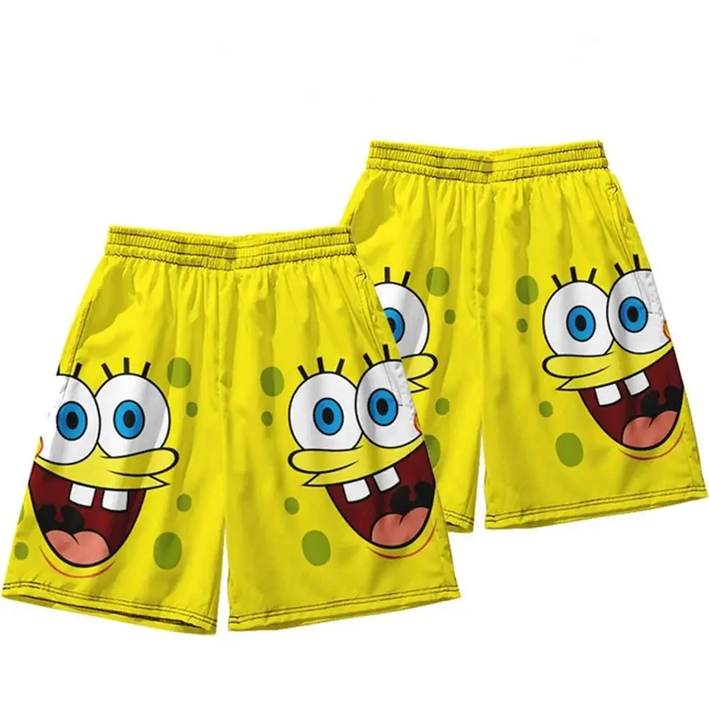 

Potdemiel Summer Short Pants Casual Fitness Sweatpants Anime Spongebob Shorts Kids Sport Shorts Boys Girls Beach Pants Gifts