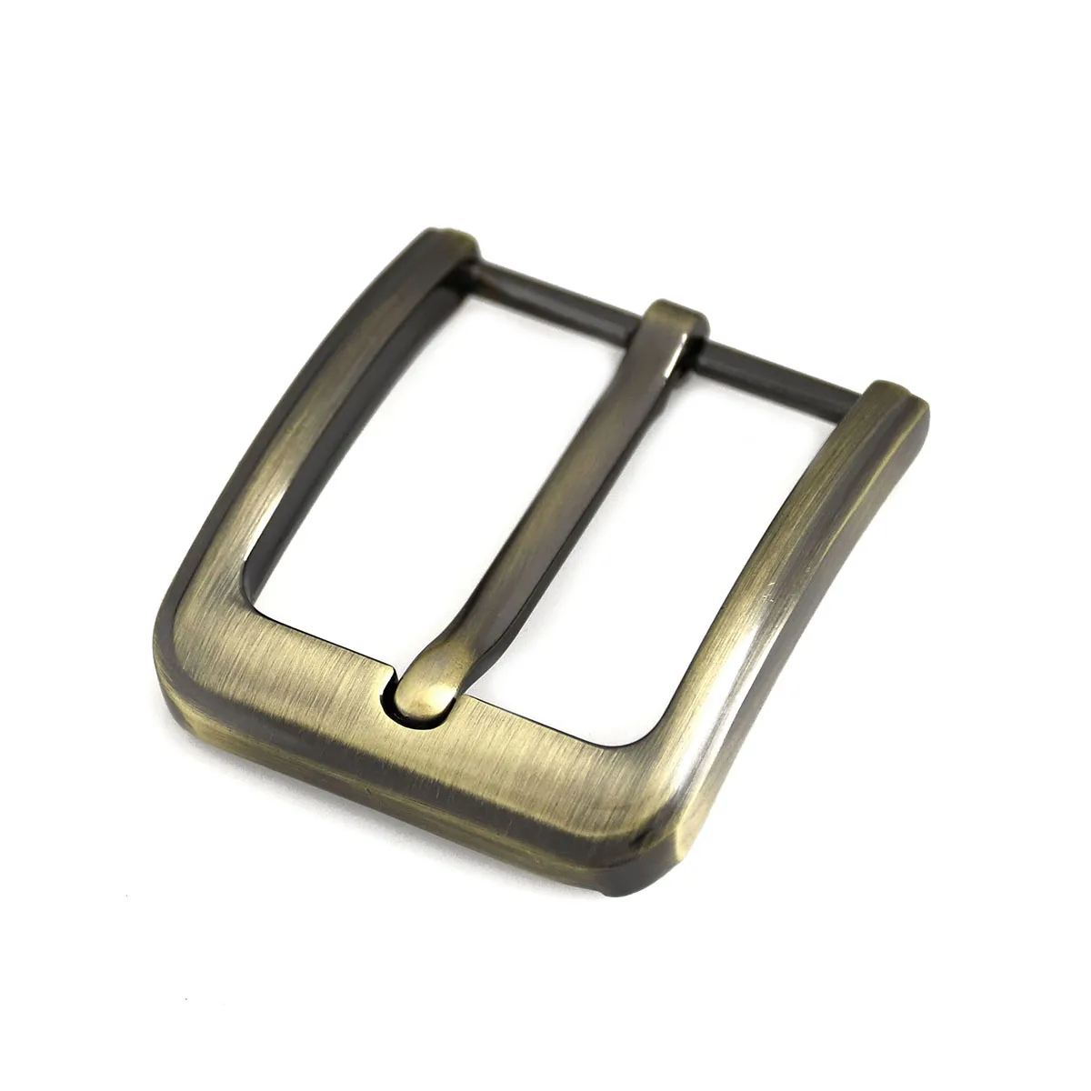 메탈 브러시드 벨트 버클, 40mm, 미들 센터 하프 바 버클, 가죽 벨트, 고삐 하네스, 37mm-39mm, 청동 벨트용, 1 개