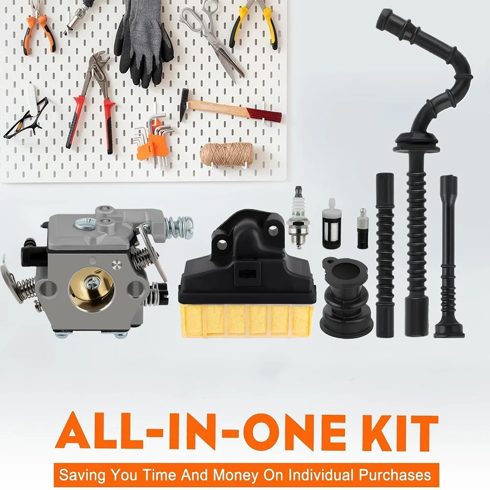 المكربن ل Stihl MS210 MS230 MS250 021 023 025 بالمنشار Carb استبدال Walbro WT286 المكربن مع فلتر الهواء 1123 160 1650