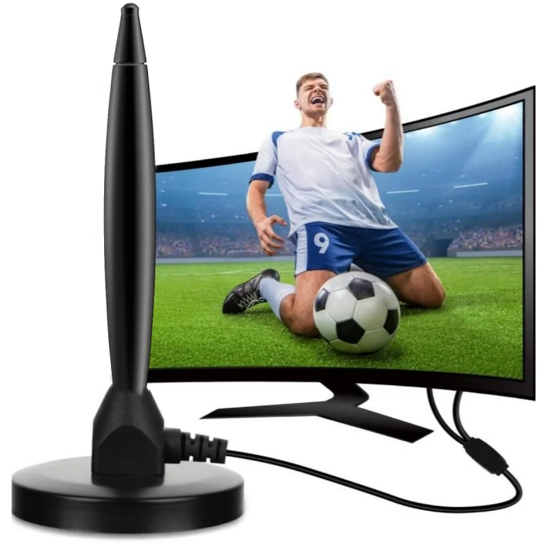 Indoor/Outdoor Digital TV Antenna with Dual Amplifier DTMB TV Signal Antenna DVB-T for Enhanced Reception
