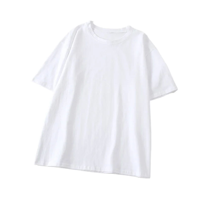 Рубашка женская с круглым вырезом и принтом букв, с коротким рукавом