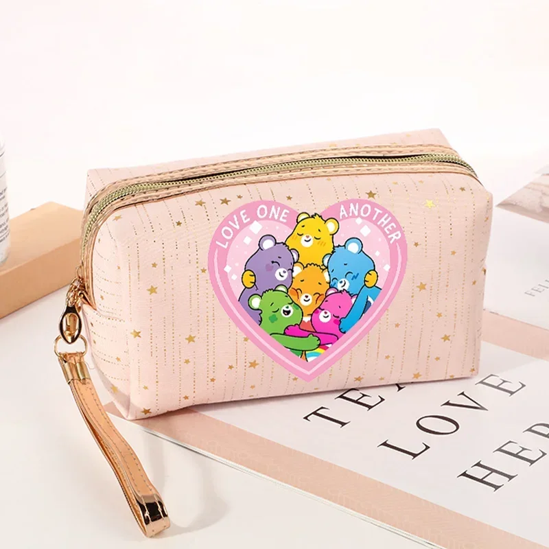 

Новая косметичка Cares Bears, косметичка для путешествий, портативная стирка, органайзер для хранения туалетных принадлежностей, косметичка, женский клатч, милый подарок