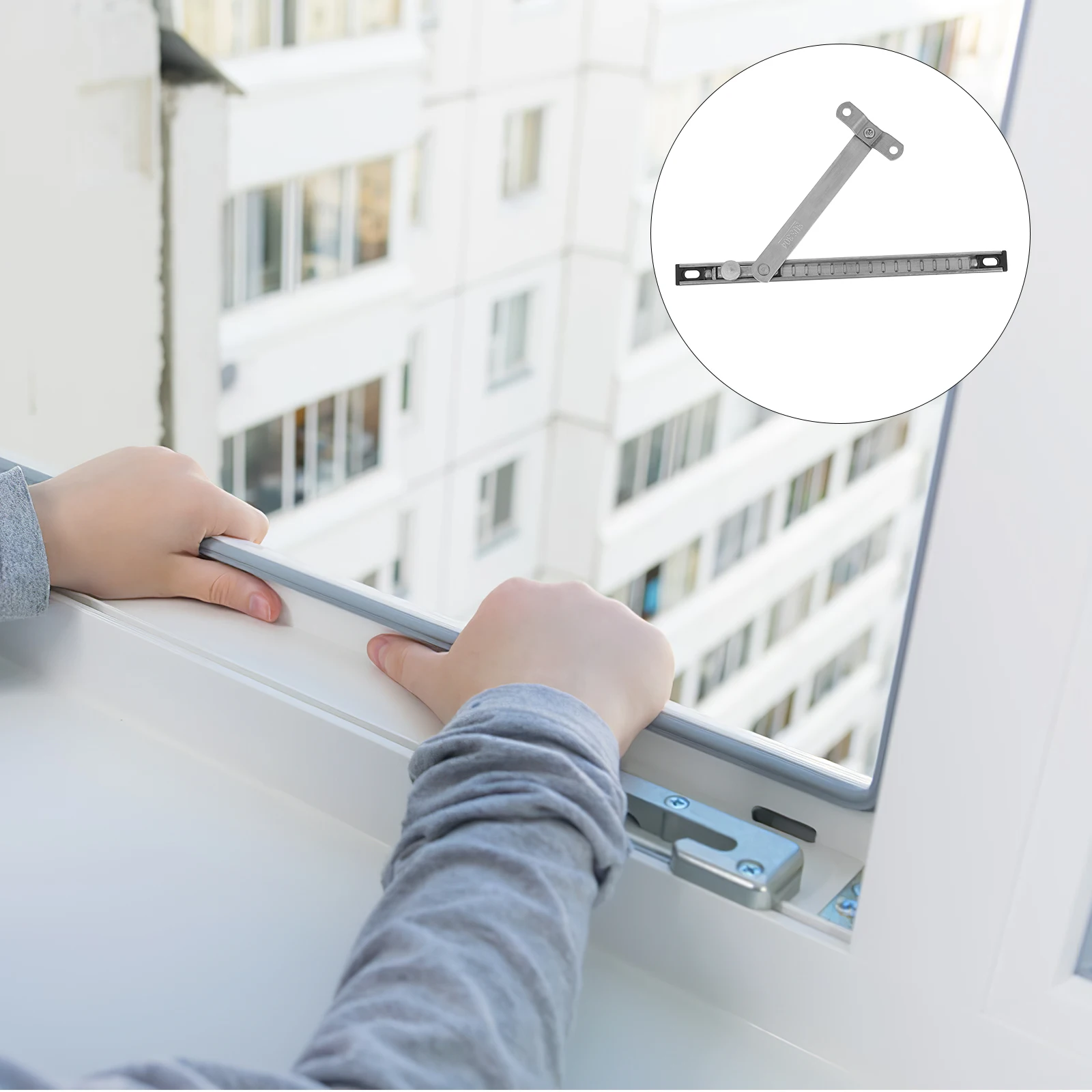 

Window Stopper Indoor Security Hinge Casement Limiter Bridge Aluminum Limiting Bar Steel Rod Supply Concealed Part Fitting