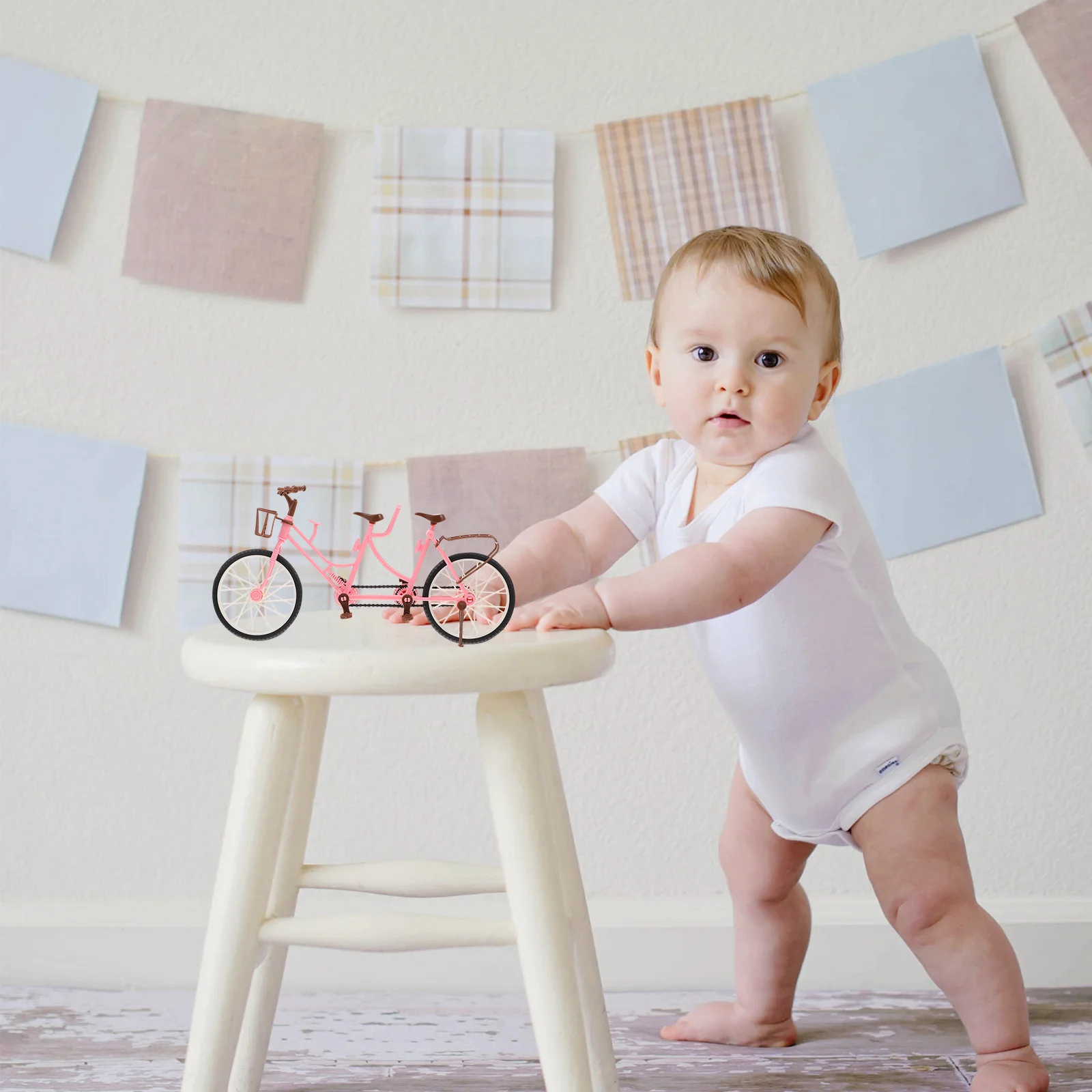 2 قطعة دراجة بمقعدين ألعاب أطفال تعليمية دراجة المنمنمات دائم سطح المكتب دراجة الحلي للأطفال العملي