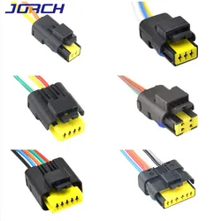 2 3 4 5 6 Pin FCI CON-391 Turn Light FO Lamp Plug Wire Harness Car Electrical Waterproof Connector For Renault Peugeot Citroen