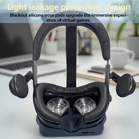 Magnetic Attraction For Valve Index Magnetic Widening PU Leather Mask Replacement Stand Light-Blocking Nose Pad VR Accessories