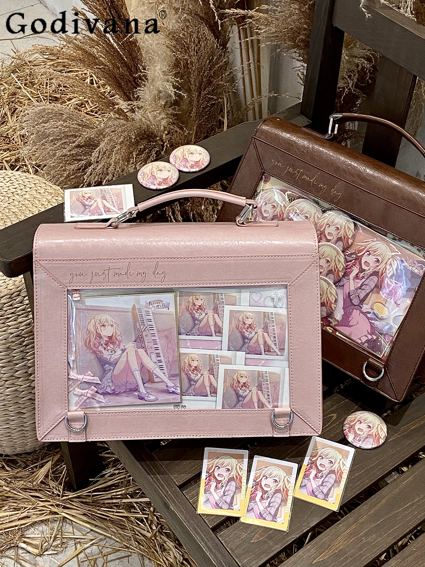 

2D Japanese Original JK Uniform Pain Bag College Style Large Capacity Daily Commute Versatile Crossbody Bag for Women