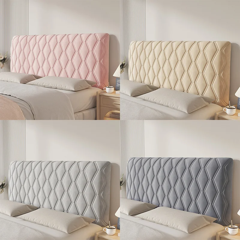 Cotton Warm Bed Headboard Cover Thickened Soft-package Bed spread Backrest Anti-collision Universal Headboard Protective Cover