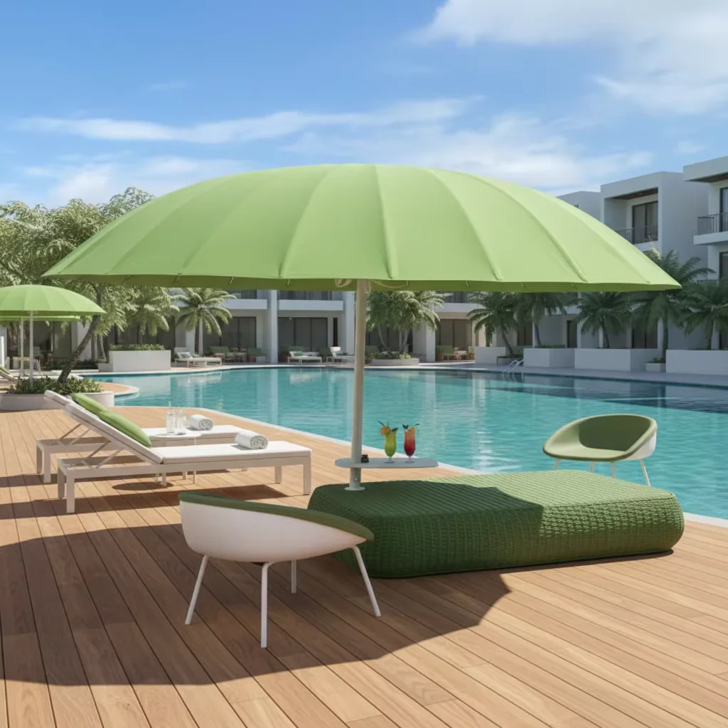 *Glass Fiber Patio Adjustable Garden Outdoor Furniture Parasol Umbrella Garden Patio Aluminum Umbrella With Fiberglass Ribs 24pc