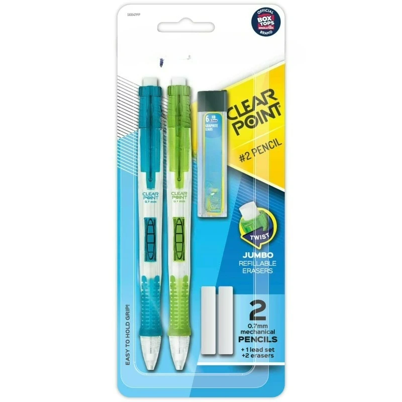 

Clear Point Mechanical Pencils, 0.7mm, #2, Fashion Barrels, 2 Count