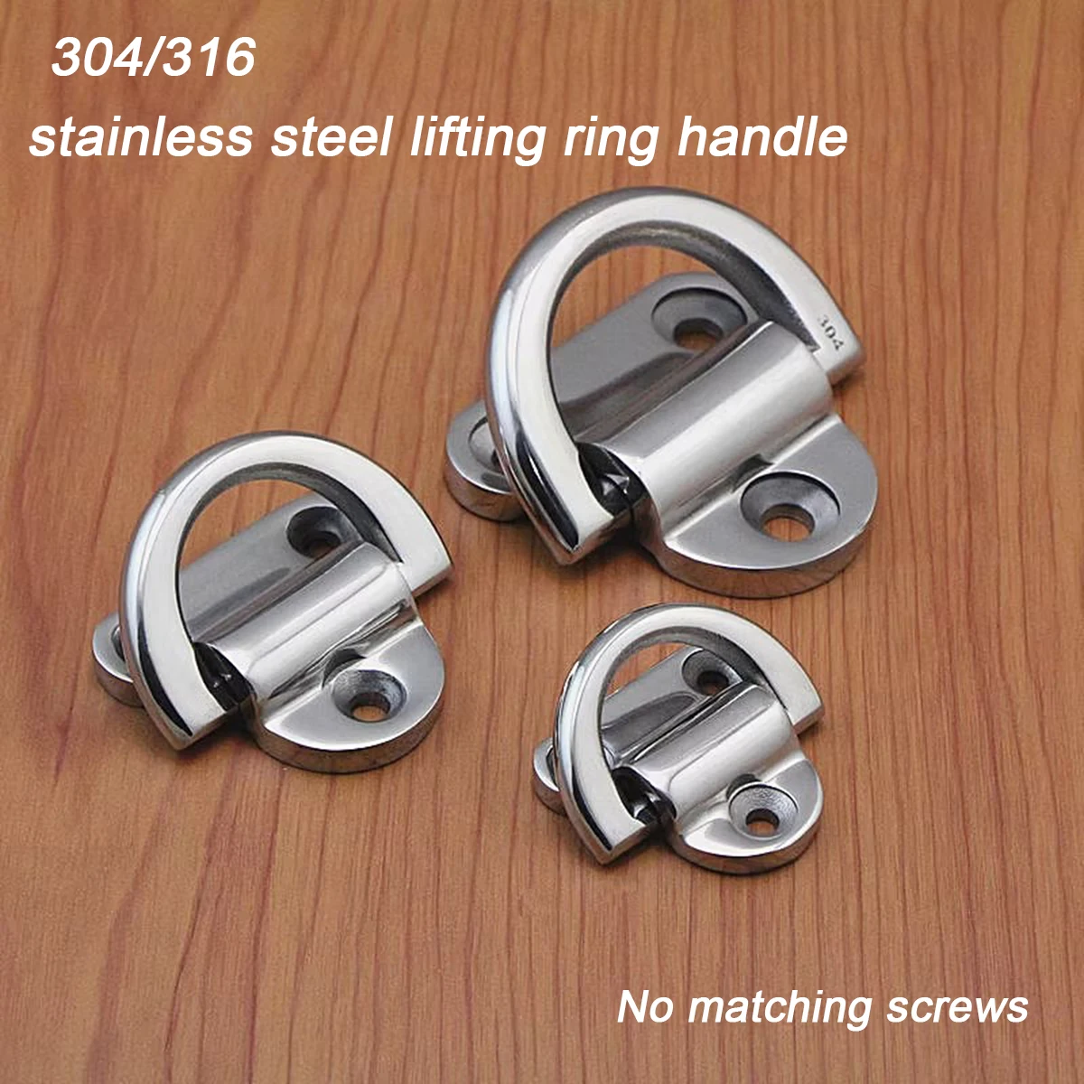 Marine Cable Holder,  Stainless Steel 304/316 Pull Ring d-Ring Industrial Handle Handle,Yacht Rope Fixing Ring
