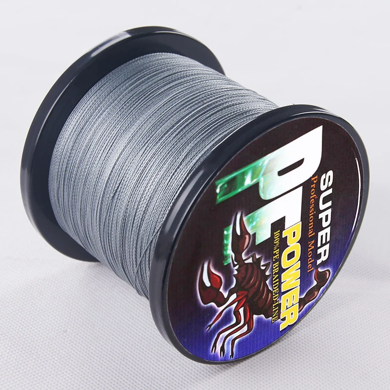 DORISEA 16 Strands 100M - 2000M Hollow Core 100% PE Extreme Braided Fishing Line 20LBs-500LBs Assist Line Grey