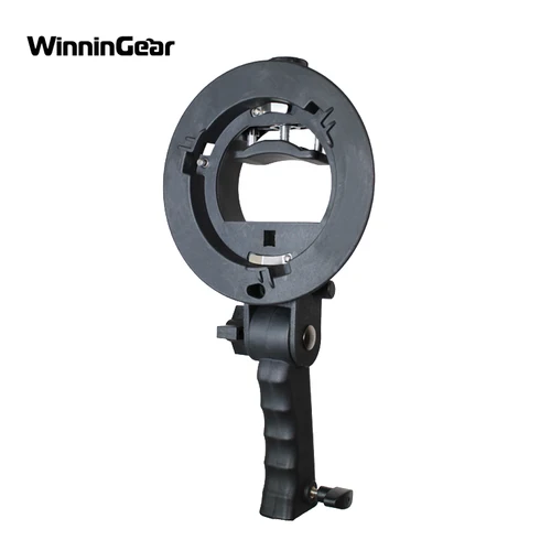 Soporte de mano tipo S con soporte Bowens para Speedlite Flash Softbox Snoot y paraguas