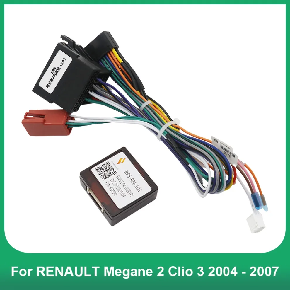 

16 Pin For RENAULT Megane 2 Clio 3 Clio3 2004 - 2007 Canbus Android Player Power Cable Audio Adaptor Dash Trim kit Facia Panel