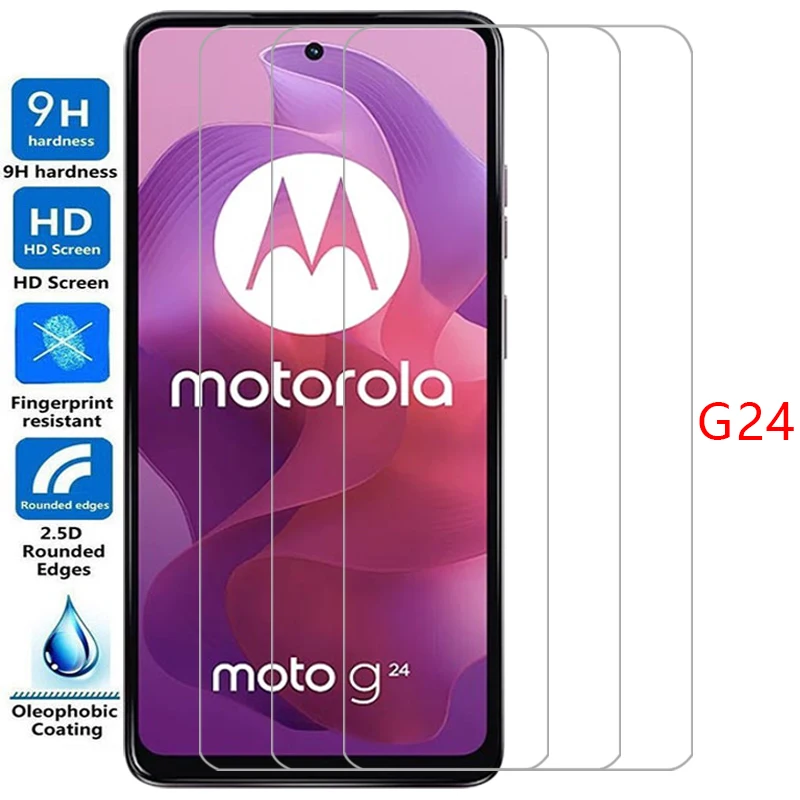 screen protector for motorola moto g24 power protective tempered glass on motorolag24 motog24 g 24 24g 5g phone film glas 9h mot