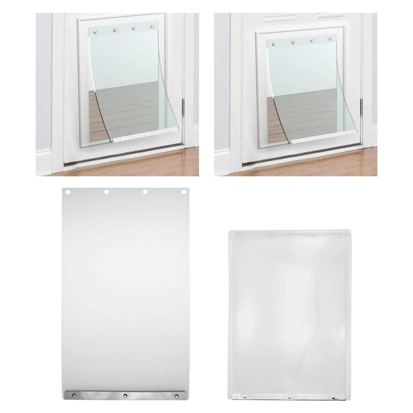 

Dog Door Flaps Replacement Flexible Weatherproof Entry Flap with Screw Holes for Secure Pet Access