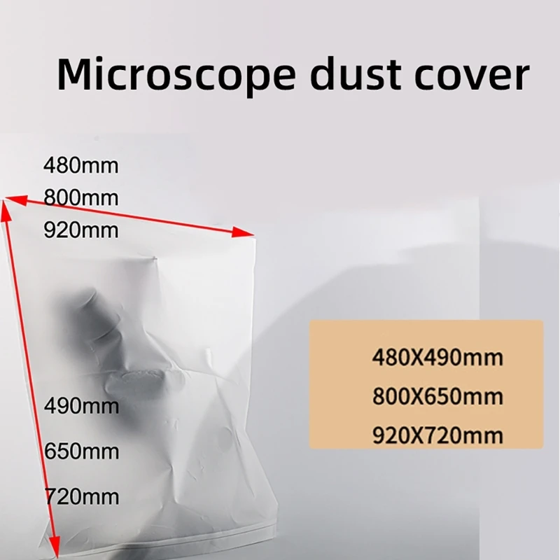 517A Cubierta polvo cubierta del protector a prueba humedad PVC para microscopio estándar Caso protección