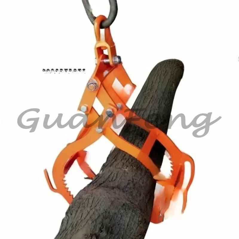 Anti-slip hook Log lifting pliers 4-claw wooden lifting hook Rotary cutting