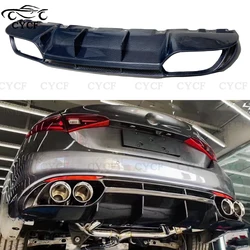 High quality Carbon Fiber Car Rear Bumper Back lip For Alfa Romeo Giulia QV style Diffuser Rear Side Splitters Spoiler Lip