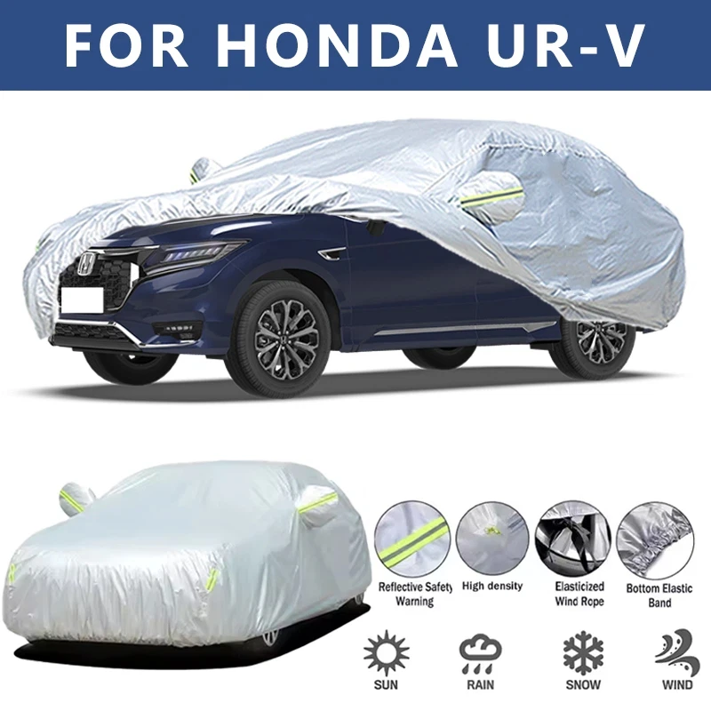 

For HONDA UR-V Car Cover Outdoor Protection Covers Snow Sunshade Waterproof Dustproof Exterior UV Car Accessories