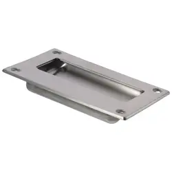 Stainless Steel Recessed Flush Pull Finger Insert Sliding Door Handle for Sliding Door, Cupboard, Drawer, Cabinet