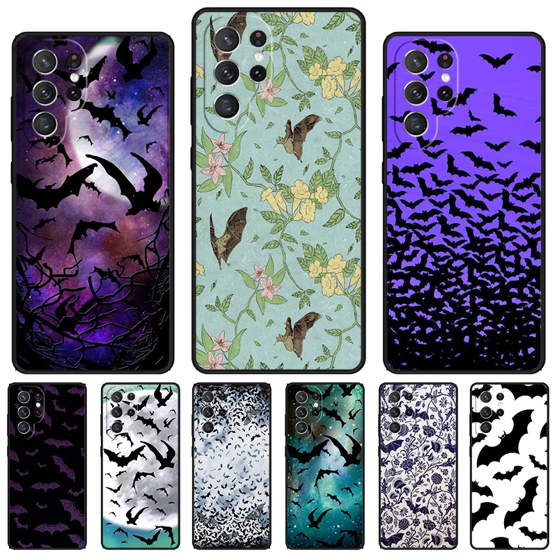 Vampire bats stars supernatural phone case For Samsung Galaxy S24 S23 S22 Ultra Note 10 20 Plus S8 S9 S10 S20 S21 FE Cover